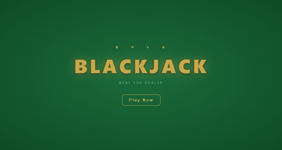 Blackjack game screenshot